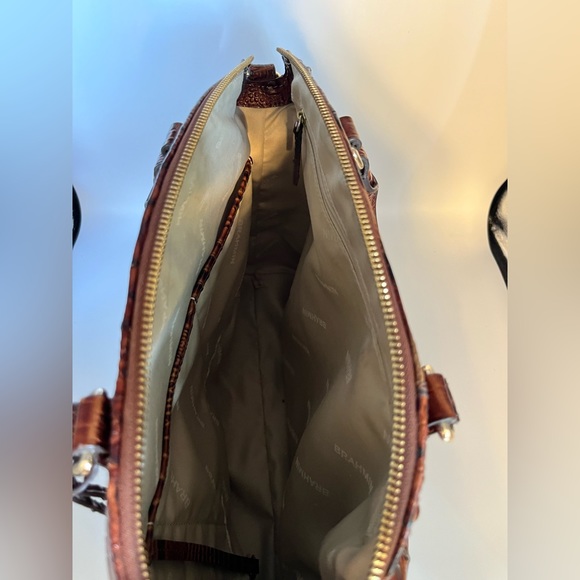 BRAHMIN Large Pecan Duxbury Satchel! - Picture 6 of 12